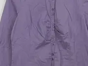 Vorschaubild 5 von Damen Hemdbluse Lila Gestreift Gr. 36/S Baumwolle Klassisch