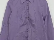 Vorschaubild 4 von Damen Hemdbluse Lila Gestreift Gr. 36/S Baumwolle Klassisch