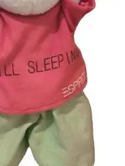 Vorschaubild 2 von Plüschtier Hase Kuscheltier Rosa Grün 30 cm Stofftier