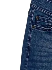Vorschaubild 3 von Mom Jeans Damen Gr. 23 Blau Casual Denim Hose