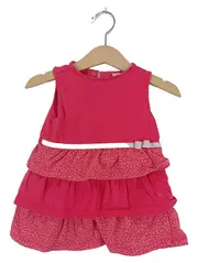 Vorschaubild 1 von Mädchen Sommerkleid Gr. 68 Pink Casual Rüschen