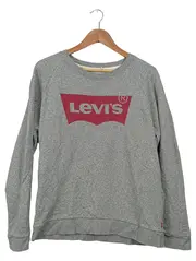 Vorschaubild 1 von Damen Sweatshirt Grau Gr. 36/S Casual Sportlich Logo-Print