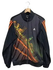 Vorschaubild 1 von Trainingsjacke Herren M Schwarz Grafikprint Sportjacke Orange
