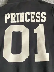 Vorschaubild 2 von Kinder Hoodie Kapuzenpullover Gr. 104 Schwarz Princess 01