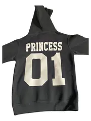 Vorschaubild 5 von Kinder Hoodie Kapuzenpullover Gr. 104 Schwarz Princess 01