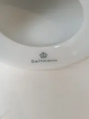 Vorschaubild 2 von Vase Modern Weiß 12cm Porzellan Blumenvase Fisch Logo