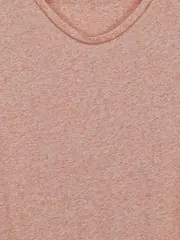 Vorschaubild 2 von Damen T-Shirt Gr. 42/XL Rosa Casual Meliert Kurzarm