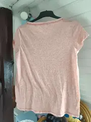 Vorschaubild 4 von Damen T-Shirt Gr. 42/XL Rosa Casual Meliert Kurzarm