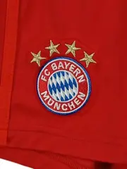 Vorschaubild 2 von FC Bayern München Shorts Kinder Gr. 140 Rot Nr. 9 Fußball
