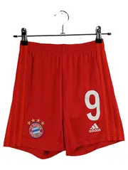 Vorschaubild 1 von FC Bayern München Shorts Kinder Gr. 140 Rot Nr. 9 Fußball