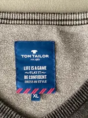 Vorschaubild 5 von Herren Pullover Grau XL Casual Baumwolle V-Ausschnitt