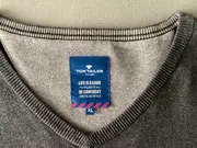 Vorschaubild 4 von Herren Pullover Grau XL Casual Baumwolle V-Ausschnitt