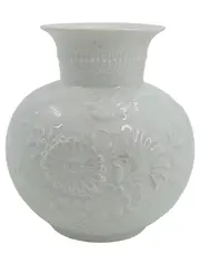 Vorschaubild 1 von KAISER Vase Porzellan Weiß Klassisch Blumen Relief Blumenvase Deko