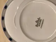 Vorschaubild 2 von Suppentasse mit Untertasse Weiß Blau Klassisch Keramik 300ml