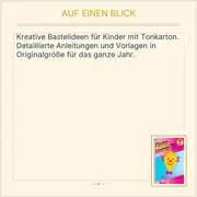 Vorschaubild 2 von Frech Bastelbuch Kinder Tonkarton Basteln Vorlagen Ganzes Jahr DIY Hobbybuch