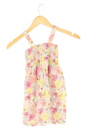 Vorschaubild 2 von Sommerkleid Mädchen Gr. 104 Mehrfarbig Blumenmuster Casual Baumwolle