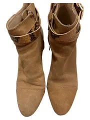 Vorschaubild 2 von Damen Stiefeletten Gr. 38 Beige mit Schlangenmuster-Detail Modisch