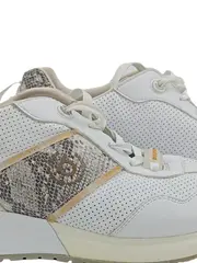 Vorschaubild 2 von Damen Sneaker Low Weiß Schlangenmuster Gr. 40 Modern