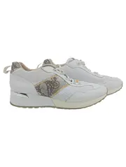 Vorschaubild 1 von Damen Sneaker Low Weiß Schlangenmuster Gr. 40 Modern