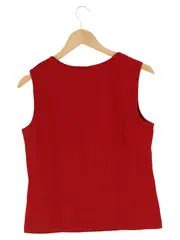 Vorschaubild 2 von Damen Top Gr. 38/M Rot Casual mit Schriftzug