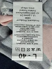 Vorschaubild 4 von Damen Stoffhose L 40 Blau Grafisch Muster Casual Modern