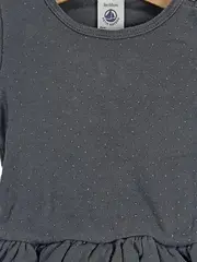 Vorschaubild 2 von Mädchen Freizeitkleid Gr. 60/62 Grau Baumwolle Casual Punkte