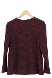Vorschaubild 1 von Bluse Damen 34/XS Mehrfarbig Grafisches Muster Langarm Casual Modern