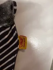 Vorschaubild 3 von Baby Lätzchen Halstuch blau gestreift mit Teddy Applikation