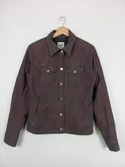 Vorschaubild 1 von Leichte Jacke Damen Gr. 40/L Casual Baumwolle Braun