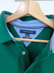 Vorschaubild 3 von Poloshirt Herren Gr. M grün Custom Fit Baumwolle