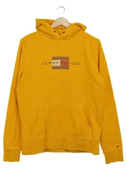 Vorschaubild 1 von Kapuzenpullover Herren Gr. M Gelb Logo Hoodie Organic Cotton