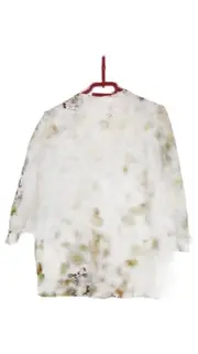 Vorschaubild 5 von Damen Bluse Gr. 42/XL Blumenmuster Baumwolle Mehrfarbig