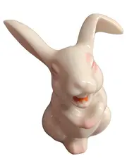 Vorschaubild 1 von Porzellan Dekofigur Hase Klassisch Weiß 4cm Ostern Deko