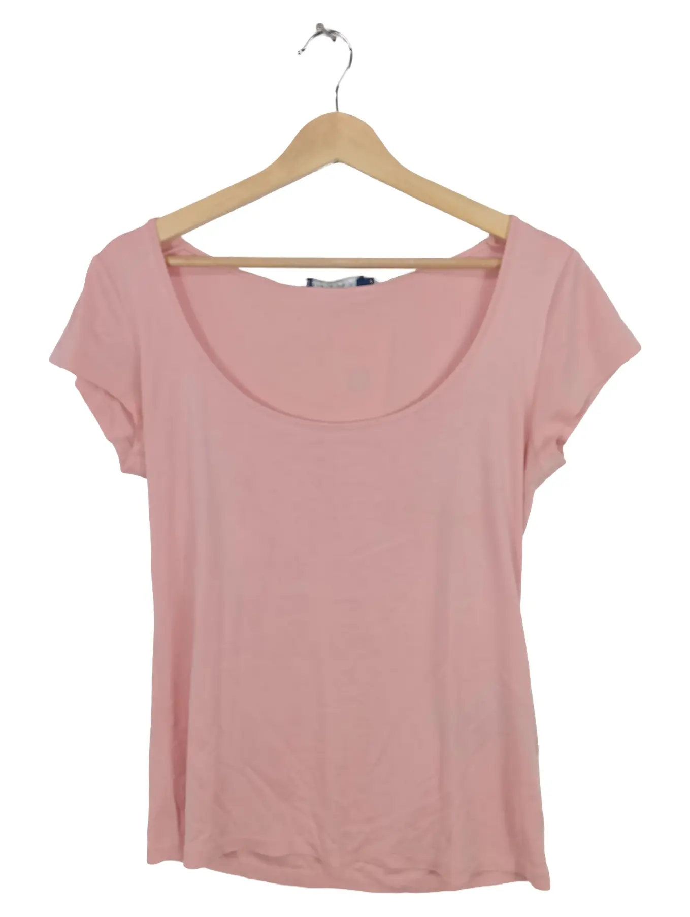 RALPH LAUREN Damen T-Shirt Pink Gr. 40/L Basic Baumwolle