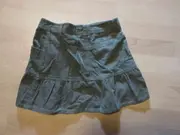Vorschaubild 2 von Mädchen Cordrock Gr. 140 Oliv Minirock Baumwolle Stickerei