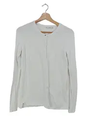 Vorschaubild 1 von Damen Strickjacke Gr. 36/S Weiß Klassisch Elegant Cardigan