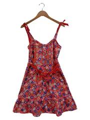 Vorschaubild 1 von Pepe Jeans Damen Sommerkleid Blumenmuster Mehrfarbig Gr. 38/M