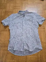 Vorschaubild 6 von Herren Freizeithemd Kurzarm gestreift Blau Gr. 54 XXL