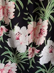 Vorschaubild 4 von Damen Faltenrock Blumenmuster Mehrfarbig Gr. 34