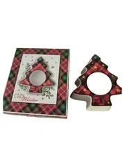 Vorschaubild 1 von Weihnachtsbaum Kerzenhalter Porzellan Mehrfarbig 9 cm