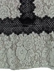 Vorschaubild 3 von Damen Spitzenbluse Gr. 34/XS Grün Elegant Kurzarm