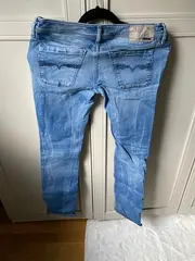 Vorschaubild 2 von Damen Jeans Hose Lowky Slim Fit W28 L34 Blau Casual