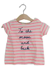 Vorschaubild 1 von Baby Mädchen T-Shirt Gr. 74 gestreift 'To the moon and back'