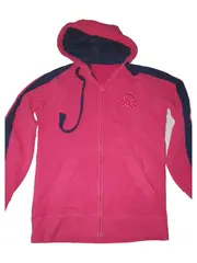 Vorschaubild 1 von BENETTON Damen Trainingsjacke Kapuzenpullover Gr. 36 S Rosa Sportlich