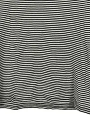 Vorschaubild 5 von Damen T-Shirt gestreift V-Ausschnitt Baumwolle Gr. 36/S Weiß