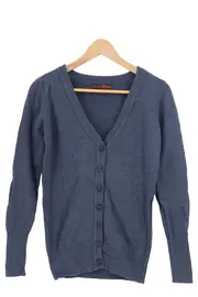 Vorschaubild 1 von Damen Strickjacke Cardigan Gr. 36/S Blau Baumwolle Casual