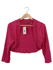 Vorschaubild 1 von Damen Strickjacke Pink Gr. 40 L Bolero Cardigan Casual Elegant