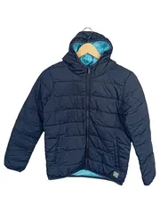 Vorschaubild 1 von Kinder Steppjacke Kapuze Blau Gr. 152 Casual Freizeit