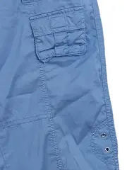 Vorschaubild 2 von Damen Cargohose Capri Gr. 38 Blau Casual Baumwolle Sommerhose