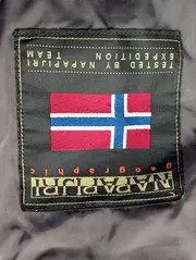 Vorschaubild 3 von Damen Steppmantel Gr. 38/M Grau Winterjacke Kapuze Fellbesatz